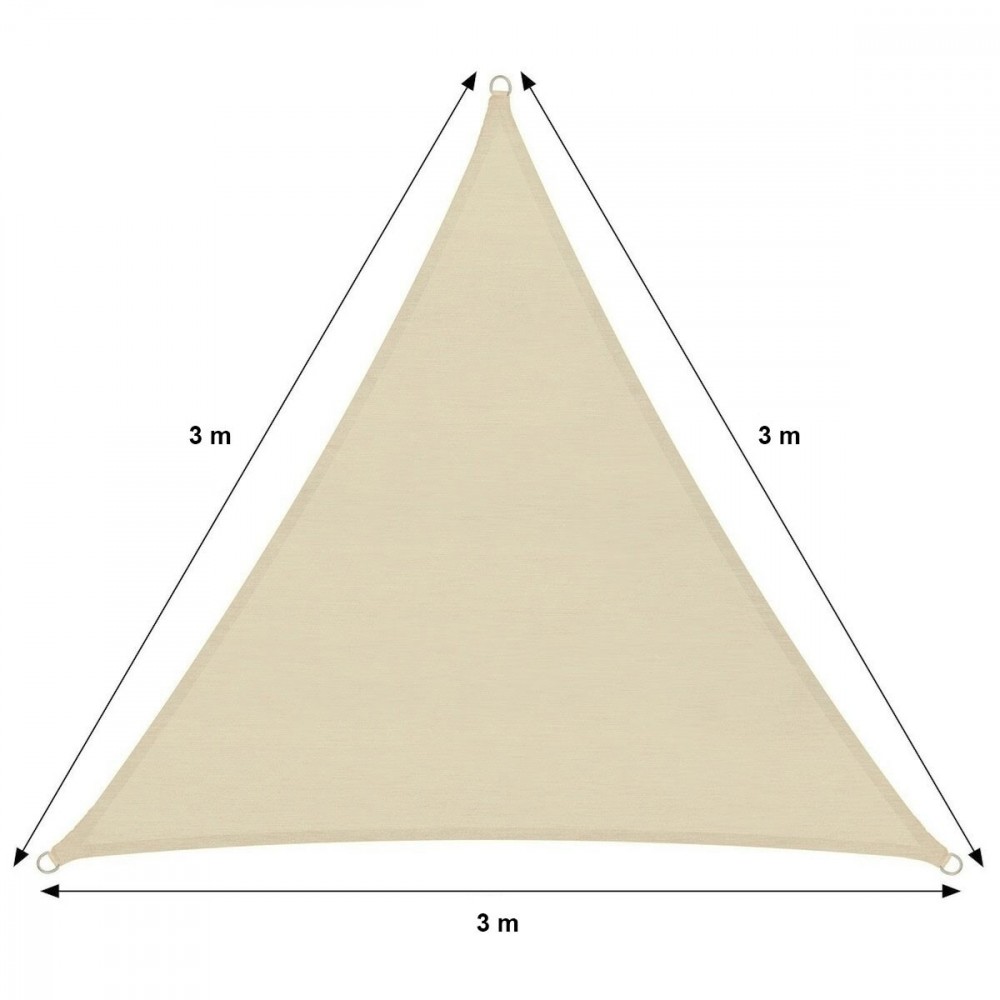 Telo triangolare Ombreggiante 482346 Beige...