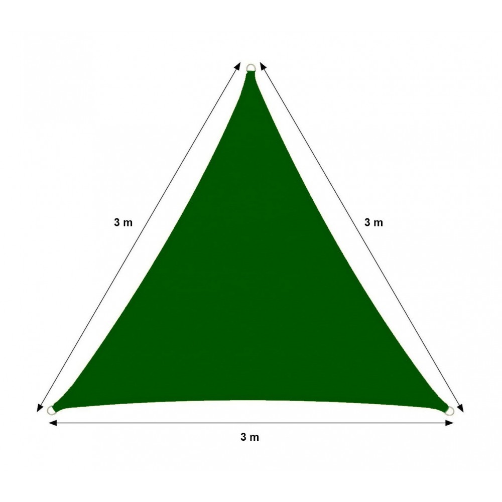 Telo triangolare Ombreggiante 482360 Verde...