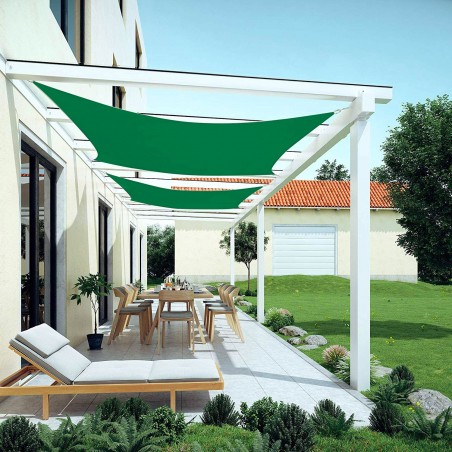 Telo quadrato Ombreggiante 482414 Verde 3x3 mt tenda a vela con corda