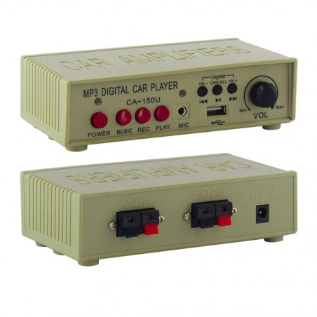 Megafono Da auto in PVC con amplificatore lettore USB per annunci pubblicità MP3