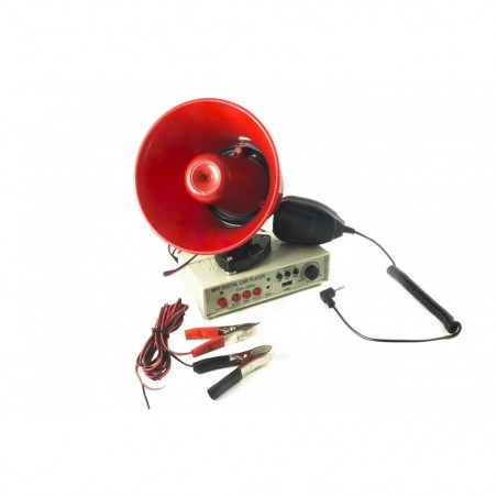 Megafono Da auto in PVC con amplificatore lettore USB per annunci pubblicità MP3