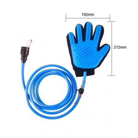Guanto Massaggiante doccia CL-018 per animali tubo integrato aggancio universale