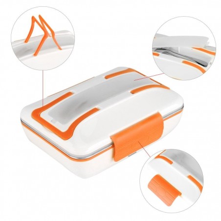 Scaldavivande elettrico 820mL scaldapranzo vassoio removibile 40W LUNCHBOX