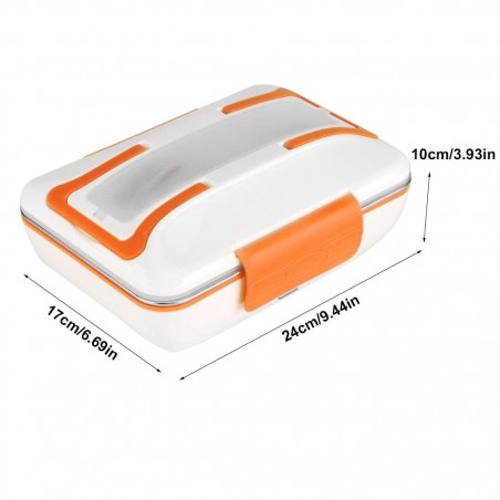 Scaldavivande elettrico 820mL scaldapranzo vassoio removibile 40W LUNCHBOX
