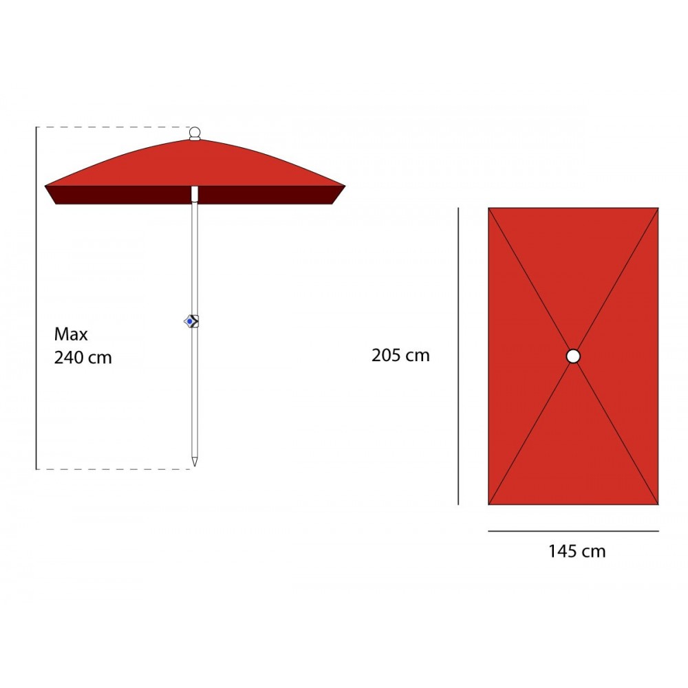 Ombrellone da spiaggia e giardino 328668...