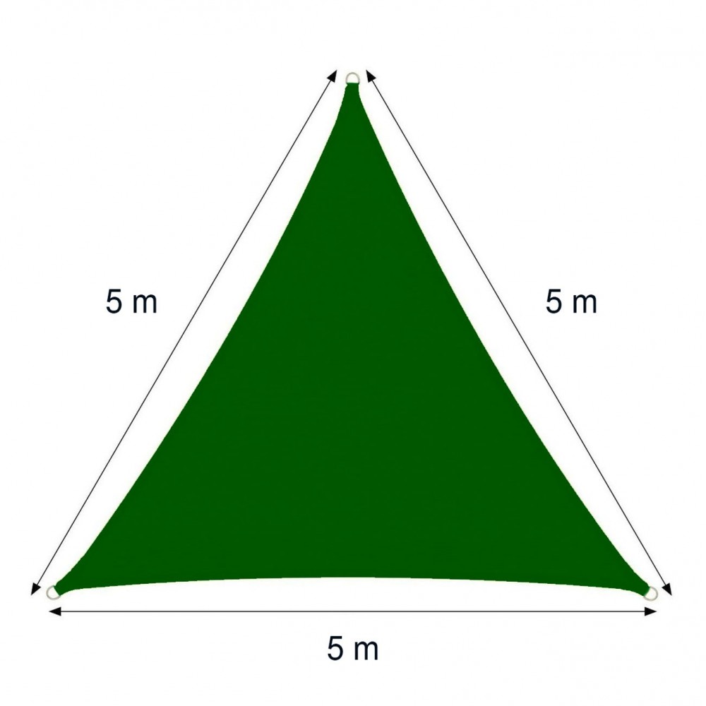 Telo triangolare Ombreggiante 482391 Verde...