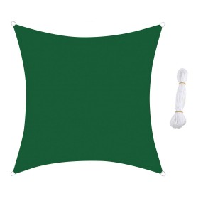 Telo Ombrengiante QUADRATO 482452 Verde 5x5m agganci...