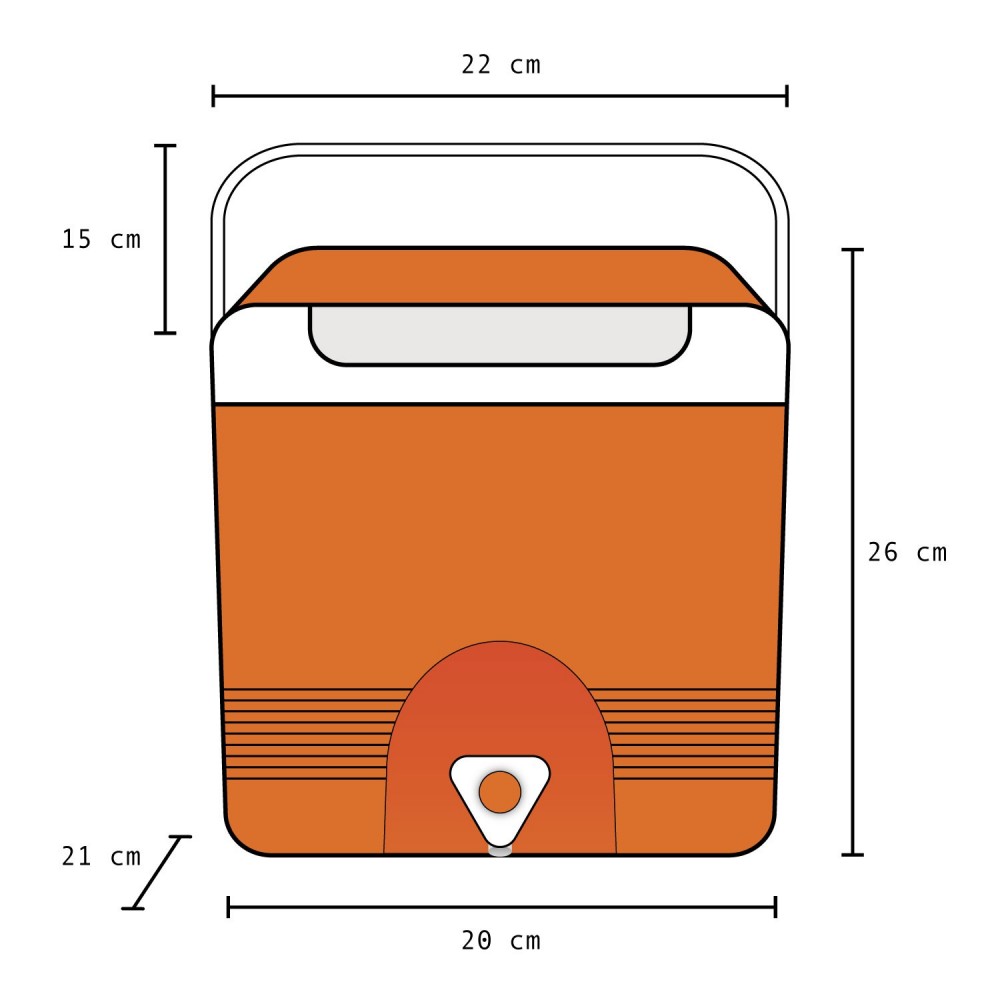 CHILLEX 265215 Frigo portatile 6.5 lt plastica...