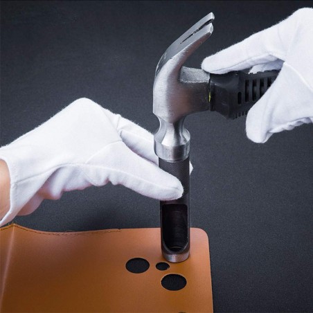 Fustellatrice fustella buca cintura 9 pz manuale martello