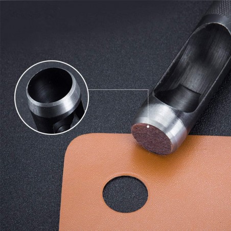 Fustellatrice fustella buca cintura 9 pz manuale martello