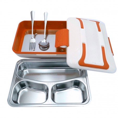 Scaldavivande elettrico 820mL scaldapranzo vassoio removibile 40W LUNCHBOX