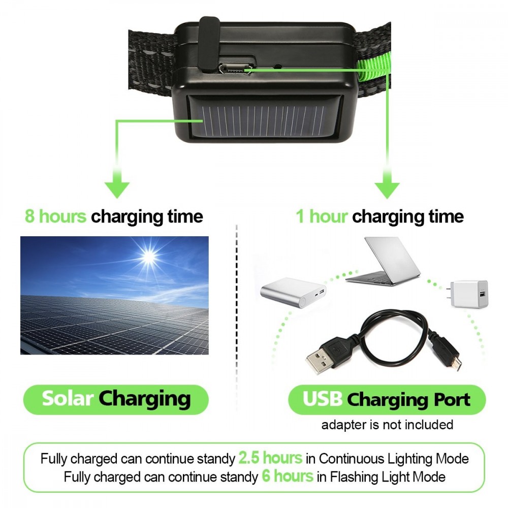 FUBUCA Collare regolabile luminoso a LED per...