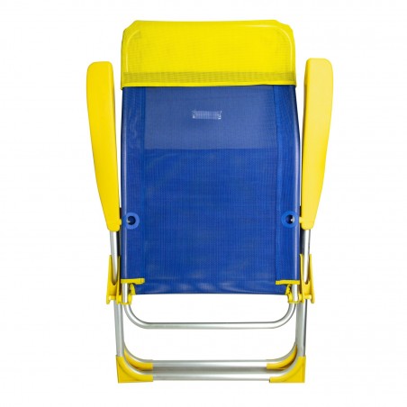 Sdraio pieghevole colorata ONSHORE 429396 schienale reclinabile alluminio