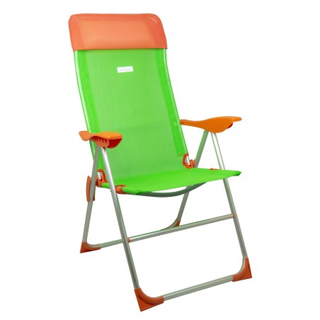 Sdraio pieghevole colorata ONSHORE 429396 schienale reclinabile alluminio