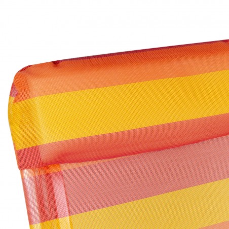 Poltroncina Textilene XYC-011 colorata ONSHORE a strisce schienale reclinabile