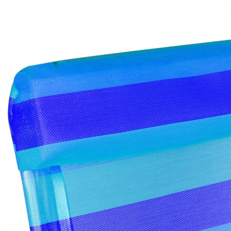 Poltroncina Textilene XYC-011 colorata ONSHORE a strisce schienale reclinabile