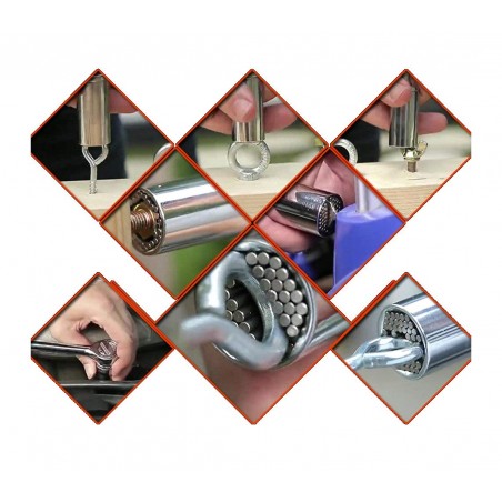 Chiave universale multifunzione GatorGrip 7-19mm per ogni tipo di bullone 178873
