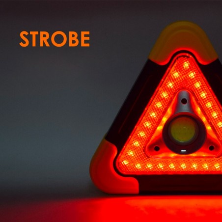 Lampada triangolo 3 in 1 d'emergenza powerbank WORK LIGHT ricarica solare