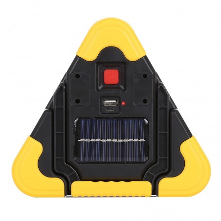 Lampada triangolo 3 in 1 d'emergenza powerbank WORK LIGHT ricarica solare