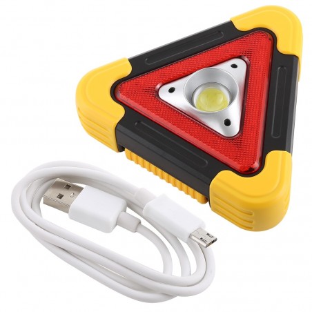 Lampada triangolo 3 in 1 d'emergenza powerbank WORK LIGHT ricarica solare