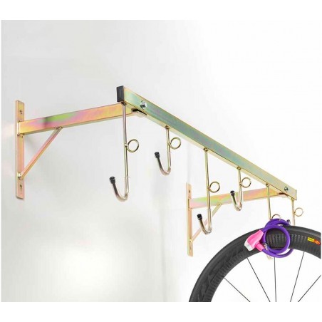PDR Portabici PORTACICLO a Parete A12306 per parcheggio biciclette 6 posti