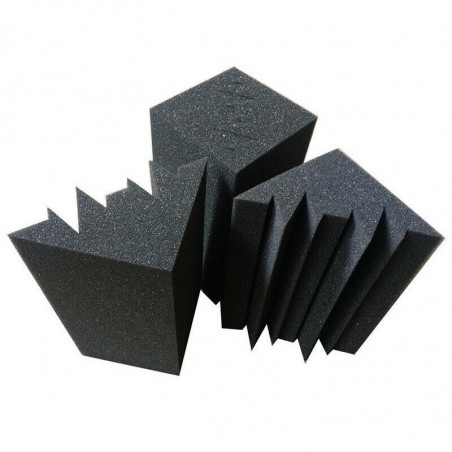 FUBUCA Pannello fonoassorbente Poliuretano Espanso angolare Bass Trap 12x12x24cm
