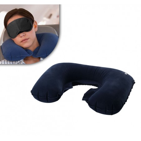 Cuscino gonfiabile salvaspazio da viaggio ergonomico per comodi viaggi in aereo nave treno e auto