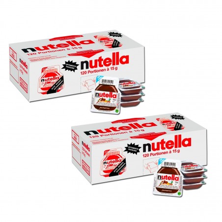 Ferrero Nutella confezione risparmio 240 vaschette da 15g crema spalmabile