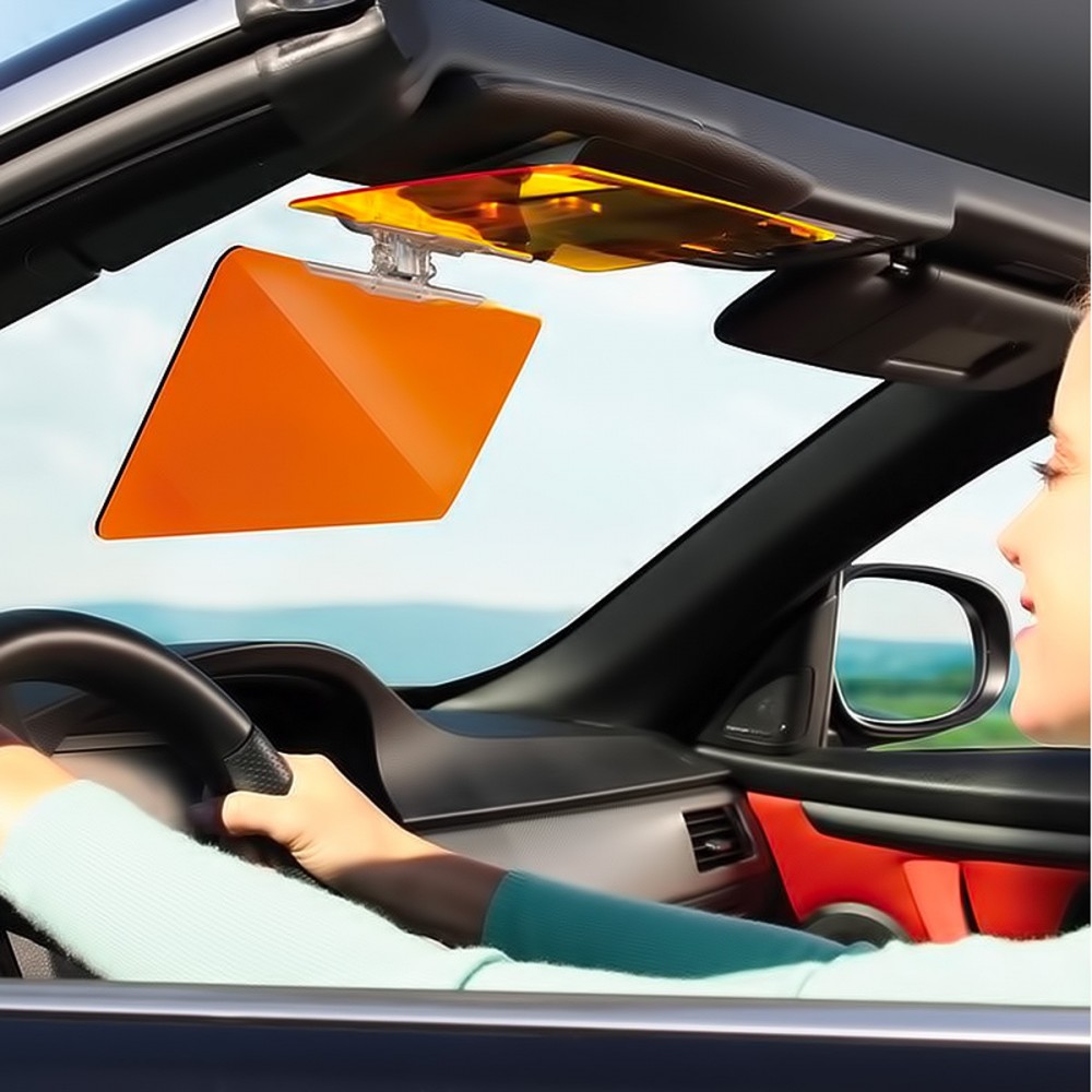 Aletta visiera parasole auto universale 2 in 1...