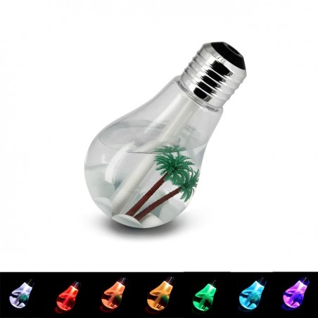 BULB 771726 diffusore di aromi cromoterapia a forma di lampadina USB 2W 400ml