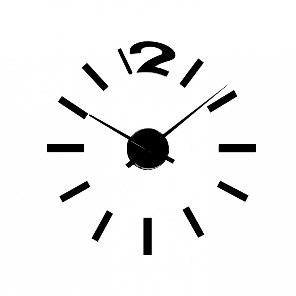 Orologio da parete adesivo in 3D da comporre design moderno facile da applicare