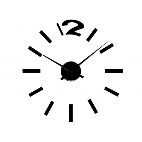 Orologio da parete adesivo in 3D da comporre design moderno facile da applicare