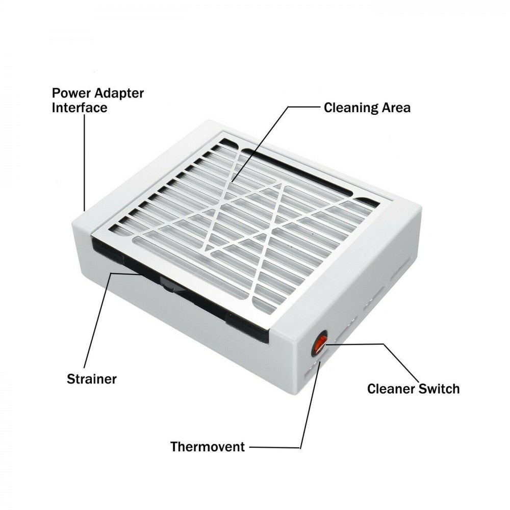 LIDAN Aspiratore 605203 per unghie con filtro...