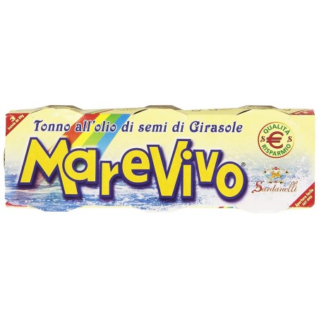 Confezione da 8 pz Marevivo Sardanelli Tonno all'Olio di Semi di Girasole 240 g