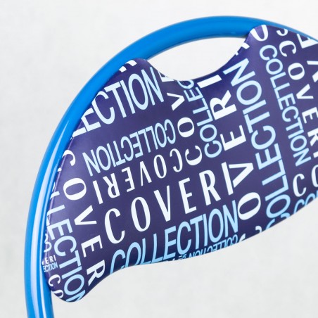 Sedia pieghevole 4106009 COVERI base in metallo schienale e seduta imbottiti