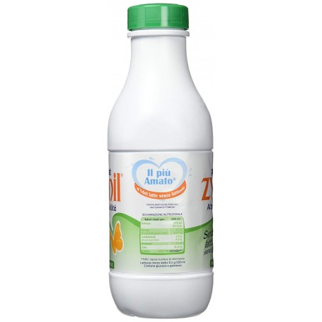 Latte senza Lattosio Zymil Pack da 6 bottiglie 1 lt scremato tappo verde