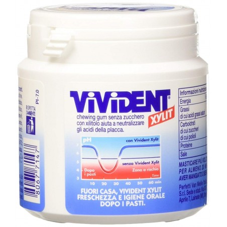 Vivident Xylit Gomma da Masticare Spearmint 8 confezioni da 75 pezzi [600 pezzi]