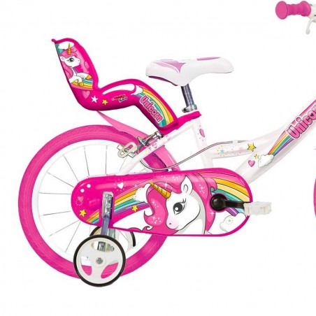 Bici da Bambina misura 16 UNICORN DINO BIKES 164 R-UN 4-7 anni
