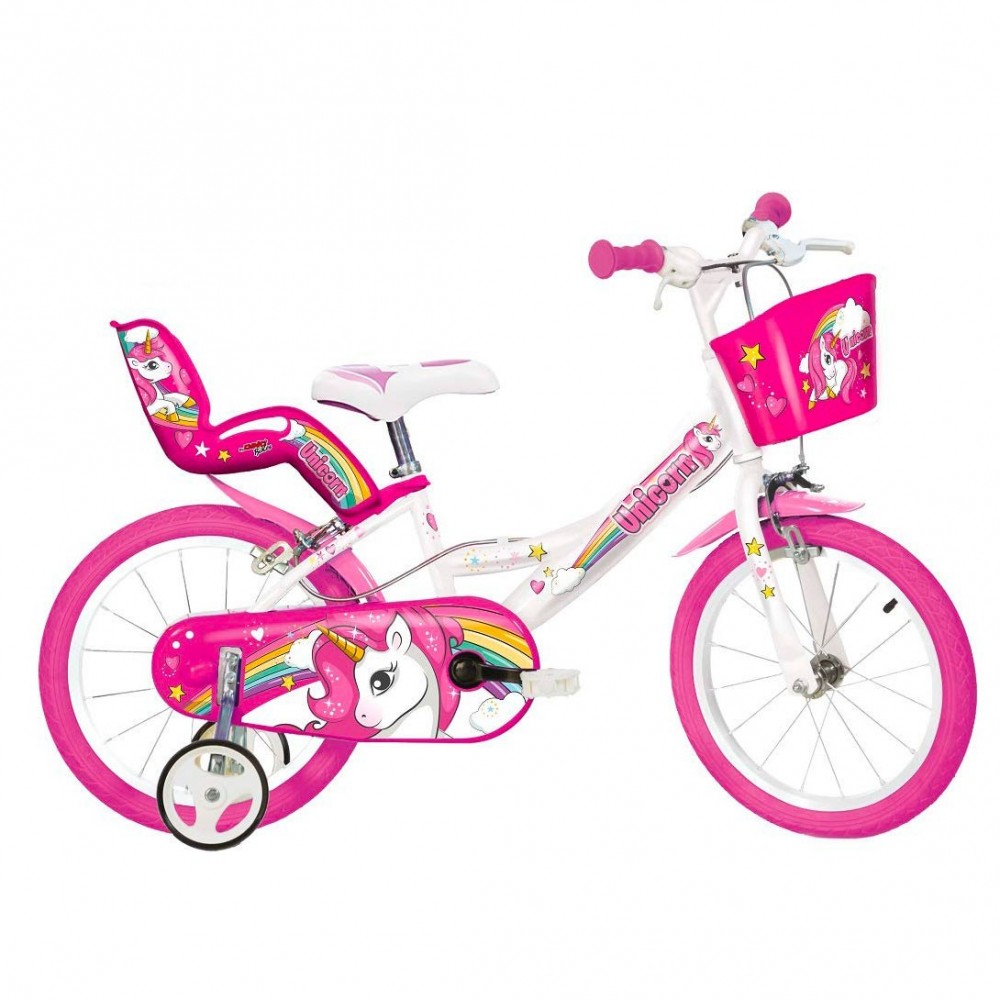 Bici da Bambina misura 16 UNICORN DINO BIKES 164 R-UN 4-7 anni