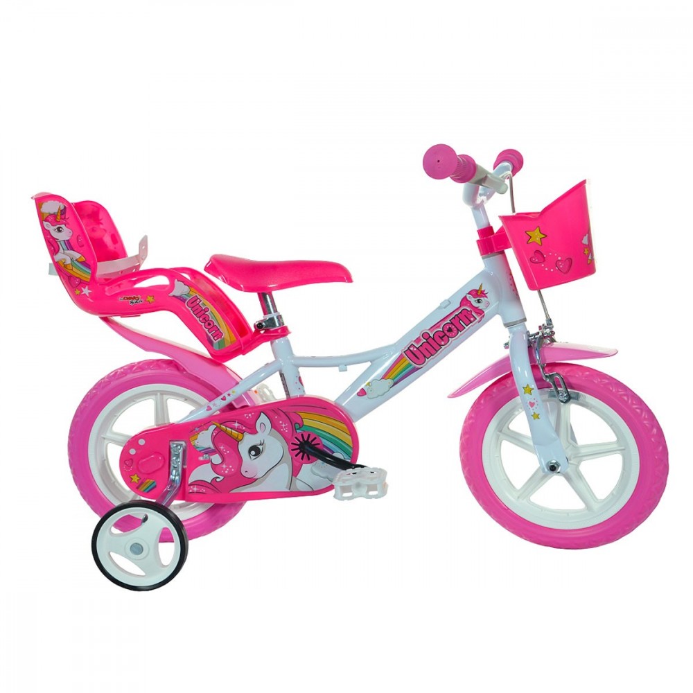 Bici da Bambina misura 12 UNICORN DINO BIKES 124 R-UN 3-6 anni