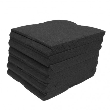 FUBUCA Kit 12 pz Pannelli fonoassorbenti in poliuretano espanso 300x300x250mm