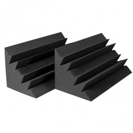 FUBUCA kit 12 Pannelli fonoassorbenti Poliuretano angolari Bass Trap 12x12x24cm