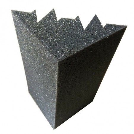 FUBUCA kit 12 Pannelli fonoassorbenti Poliuretano angolari Bass Trap 12x12x24cm
