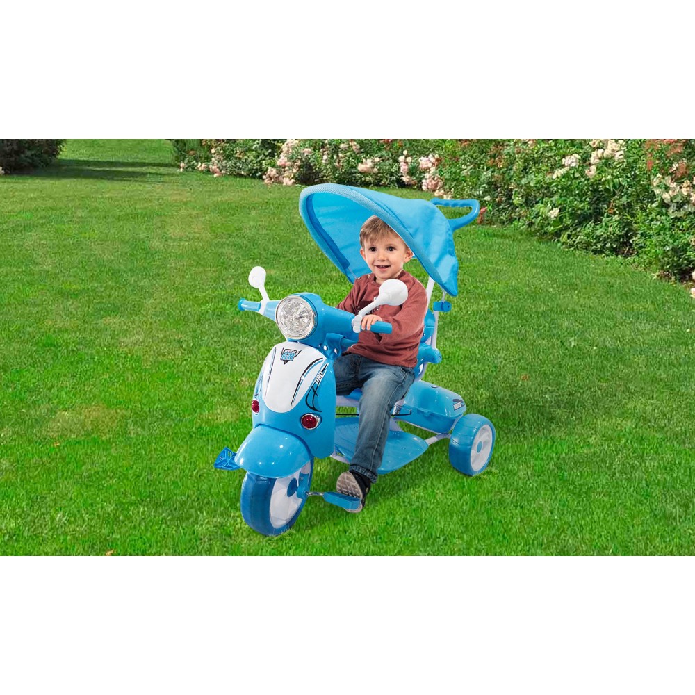 LT 854 Triciclo a spinta con pedali per bambini SPECIAL lettore mp3
