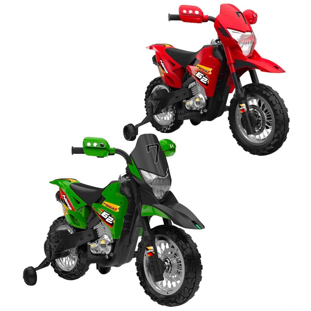 Motocicletta elettrica BKT CROSS WARRIOR B85493 per bambini MP3 luci e suoni