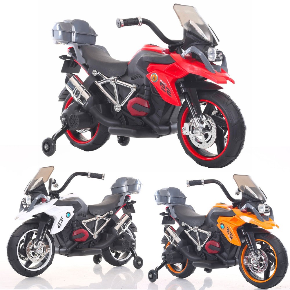 MOTO ELETTRICA 6V per bambini BKT B32110 luci musica con BAULETTO MP3 +36 mesi