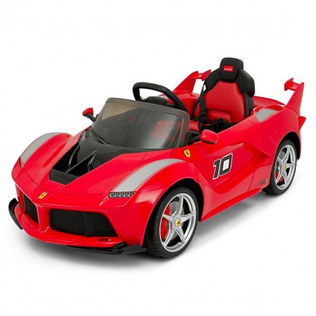 Auto bambini elettrica FERRARI FXX B08184 sedile in pelle 12V telecomando led