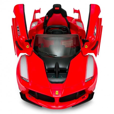 Auto bambini elettrica FERRARI FXX B08184 sedile in pelle 12V telecomando led