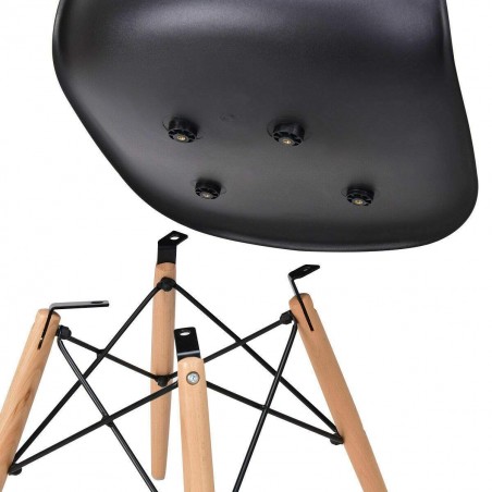 Set di 4 sedie Supreme Design VESTIAMO CASA 686801 gambe legno Seduta Rigida