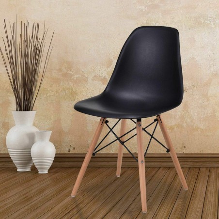 Set di 4 sedie Supreme Design VESTIAMO CASA 686801 gambe legno Seduta Rigida